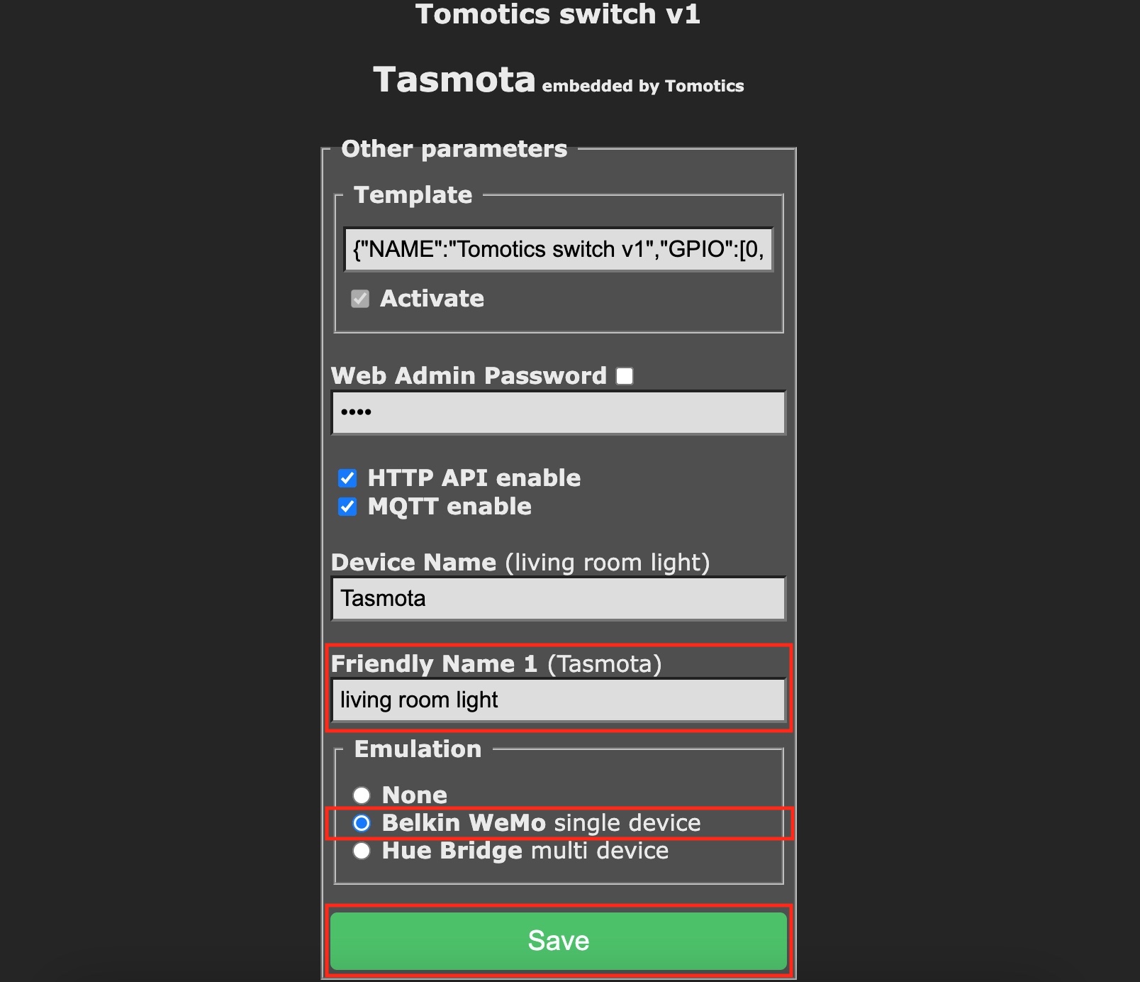 Tasmota Alexa integration